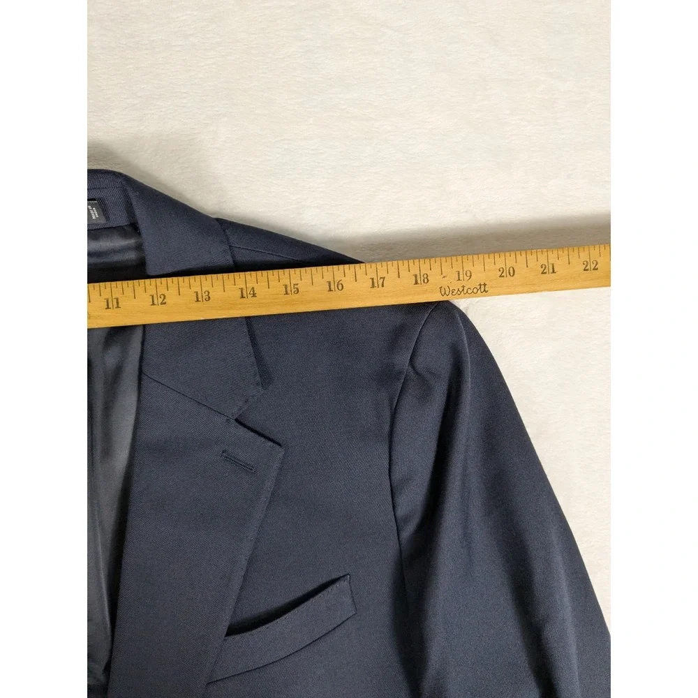 Banana Republic Men's Navy Blue Tailored Fit Wool Blend Suit Blazer Jacket‎ 44L